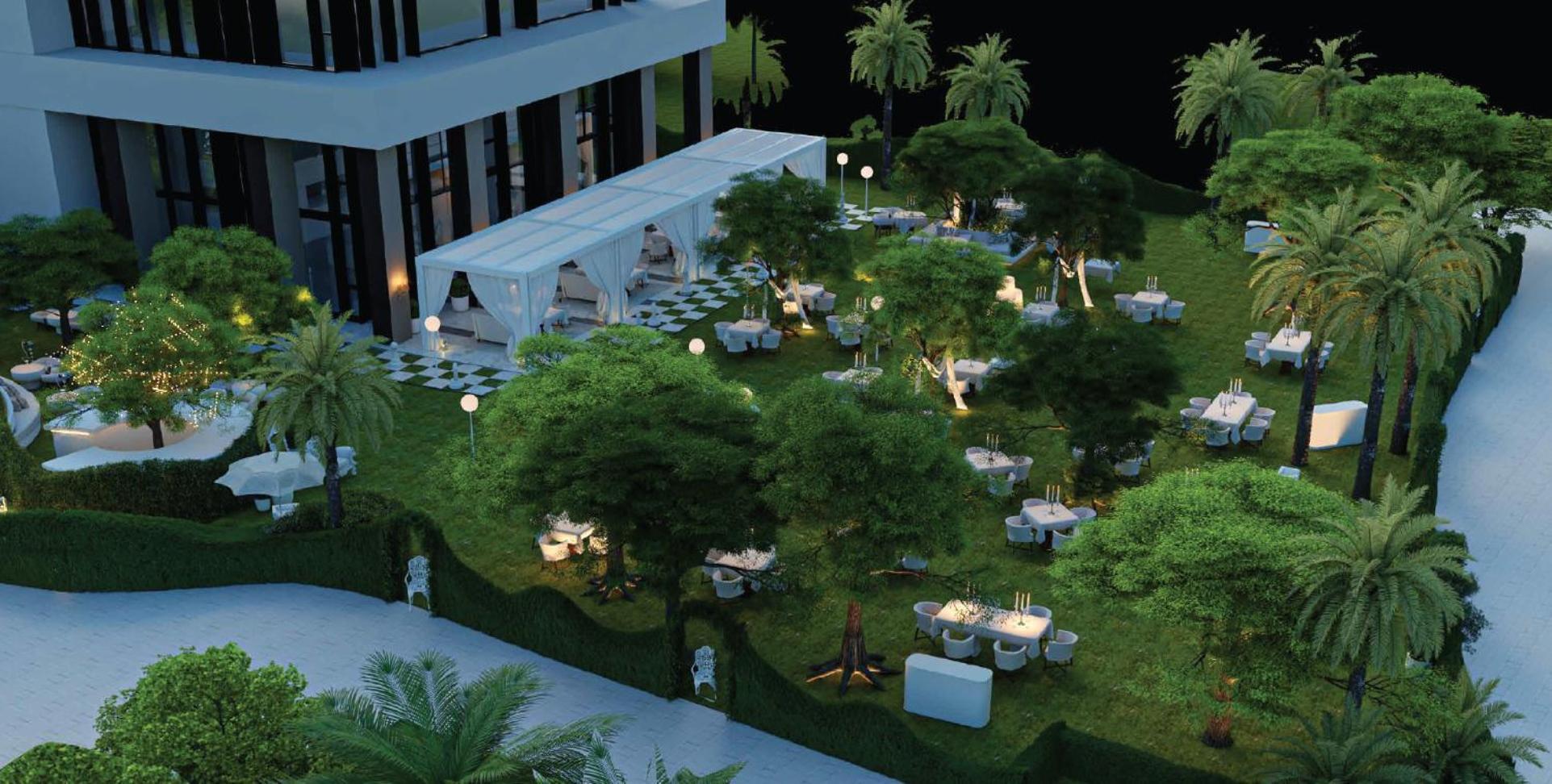 Delano Dubai At Bluewaters Hotel Kültér fotó The Garden