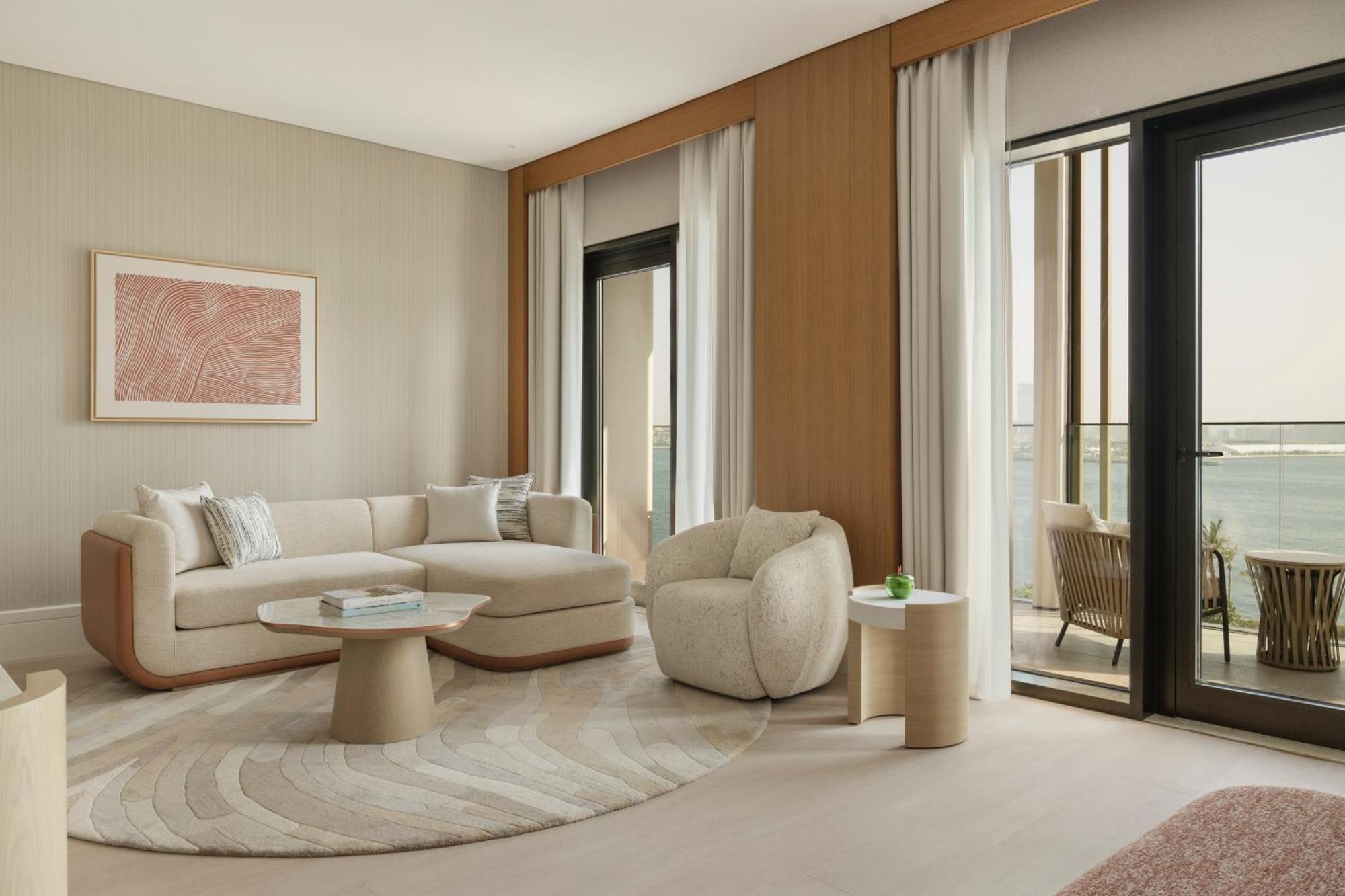 Delano Dubai At Bluewaters Hotel Kültér fotó A living room at the hotel
